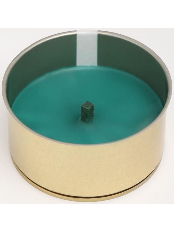 Свеча уличная антимоскитная ароматическая, 10х4,5 см, 120 г, 6 ч,  хвоя, зеленый