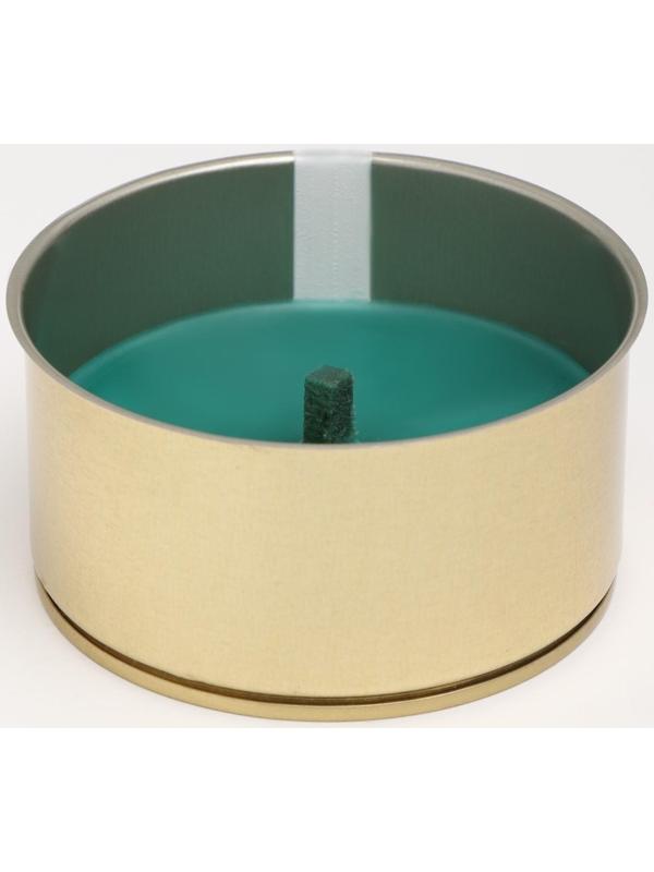 Свеча уличная антимоскитная ароматическая, 10х4,5 см, 120 г, 6 ч,  хвоя, зеленый