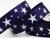 Лента репсовая «Звёзды», 25 мм, 23 ± 1 м, цвет тёмно-синий/белый