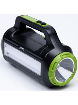 Фонарь прожекторный аккумуляторный, 10+10 Вт, 4000 мАч, Т6+LED, 6 режимов, солнечная батарея   93141