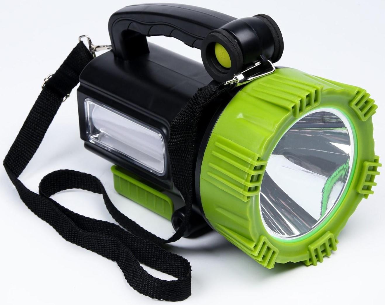 Фонарь прожекторный аккумуляторный, 20+10 Вт, 9000 мАч, Т6+LED, 6 режимов, USB