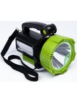 Фонарь прожекторный аккумуляторный, 20+10 Вт, 9000 мАч, Т6+LED, 6 режимов, USB