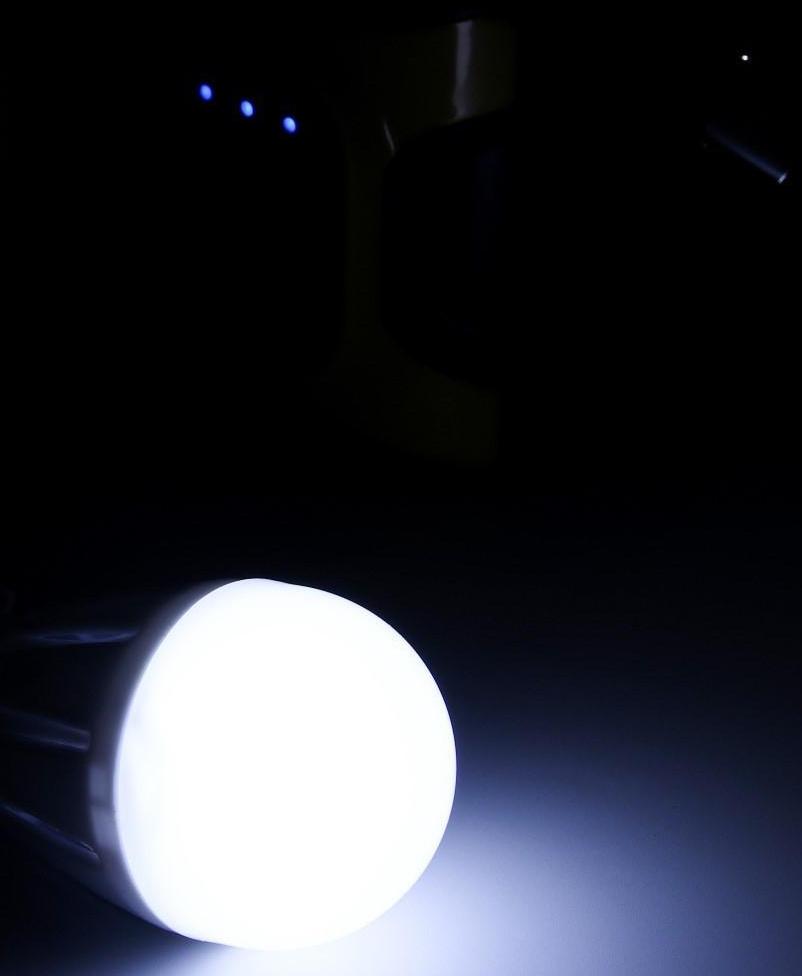 Фонарь кемпинговый аккумуляторный, 20+10 Вт, LED, индикатор заряда, USB, солнечная батарея