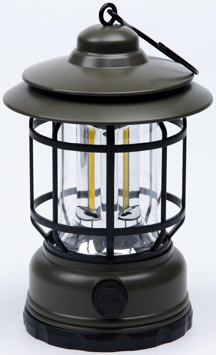 Фонарь кемпинговый аккумуляторный, 10 Вт, 800 мАч, регулировка яркости