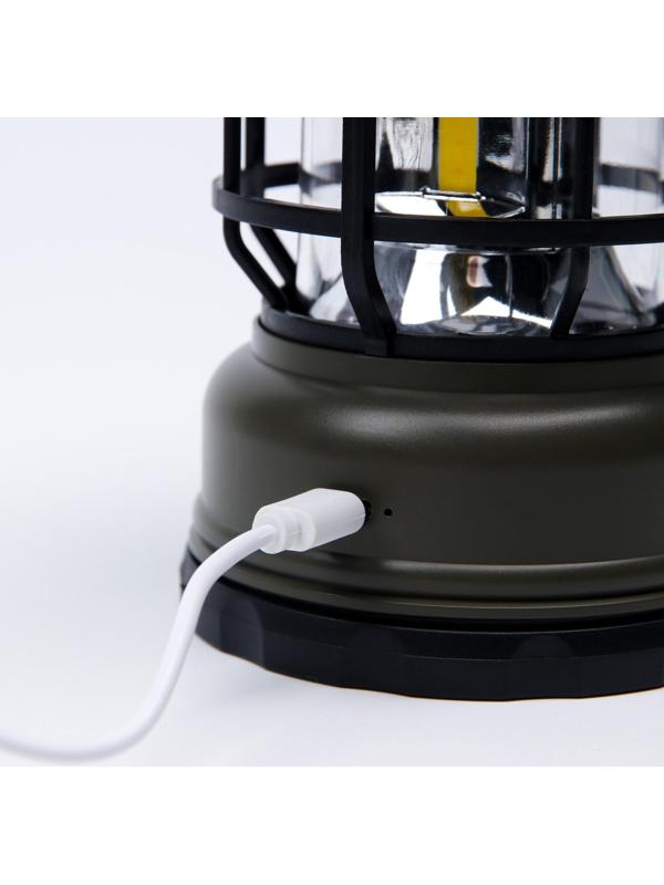 Фонарь кемпинговый аккумуляторный, 10 Вт, 800 мАч, регулировка яркости