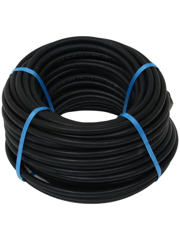 Шланг резиновый, d = 9 мм, L = 50 м, кислородный, чёрный