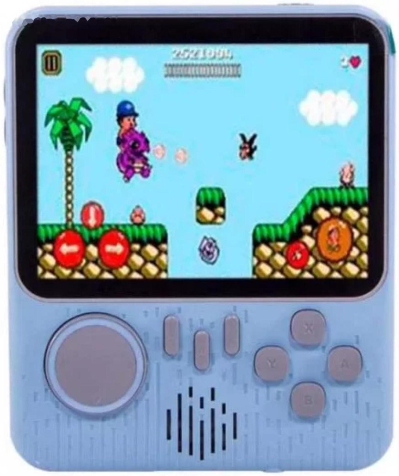 Игровая приставка PGP AIO Junior FC32a Slim, AV кабель, 8 бит, 500 игр, голубая