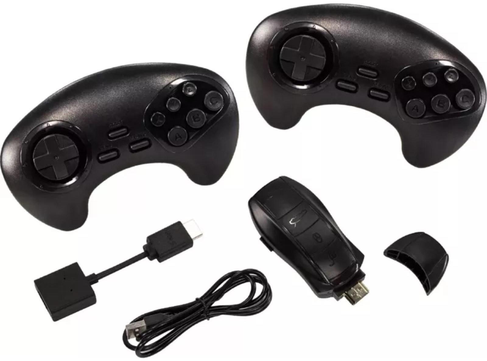 Игровая приставка Retro Genesis MixStick RS8, 2 беспр.джойстика, HDMI, 16 бит, 900 игр, черн