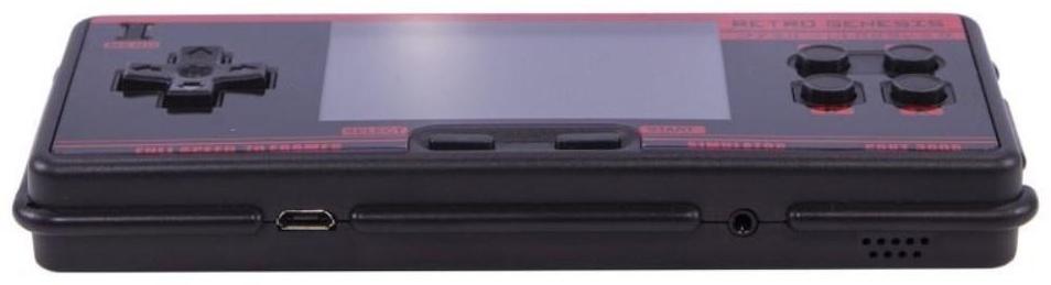 Игровая приставка Retro Genesis Port 3000, AV кабель, 400 игр, 1800 мАч, черно-красная