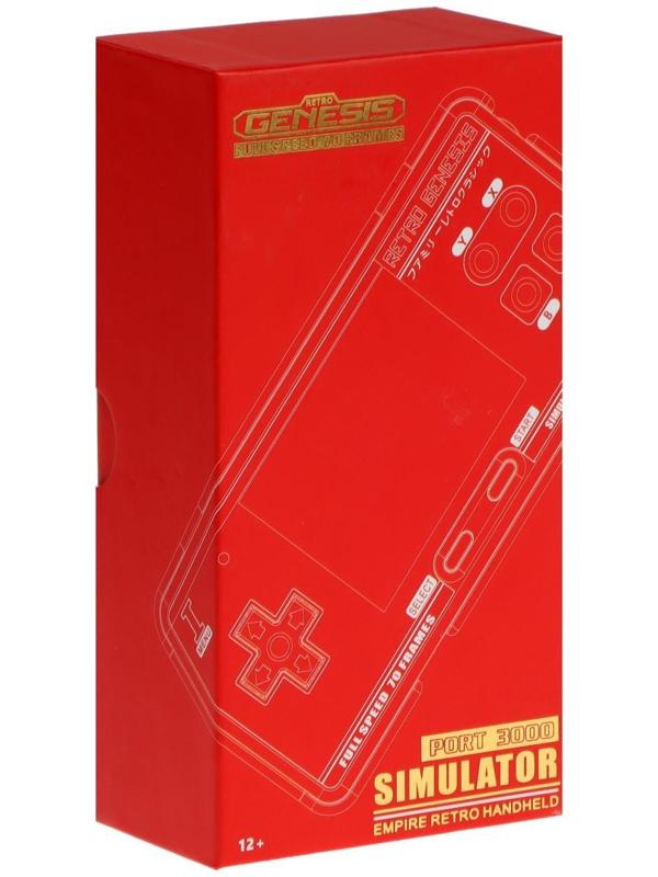 Игровая приставка Retro Genesis Port 3000, AV кабель, 400 игр, 1800 мАч, черно-красная