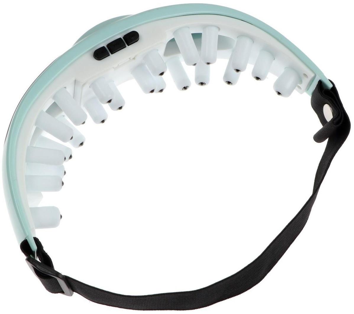 Массажёр для глаз Luazon LEM-07, 2 режима, 2хAAА (не в комплекте), зеленый