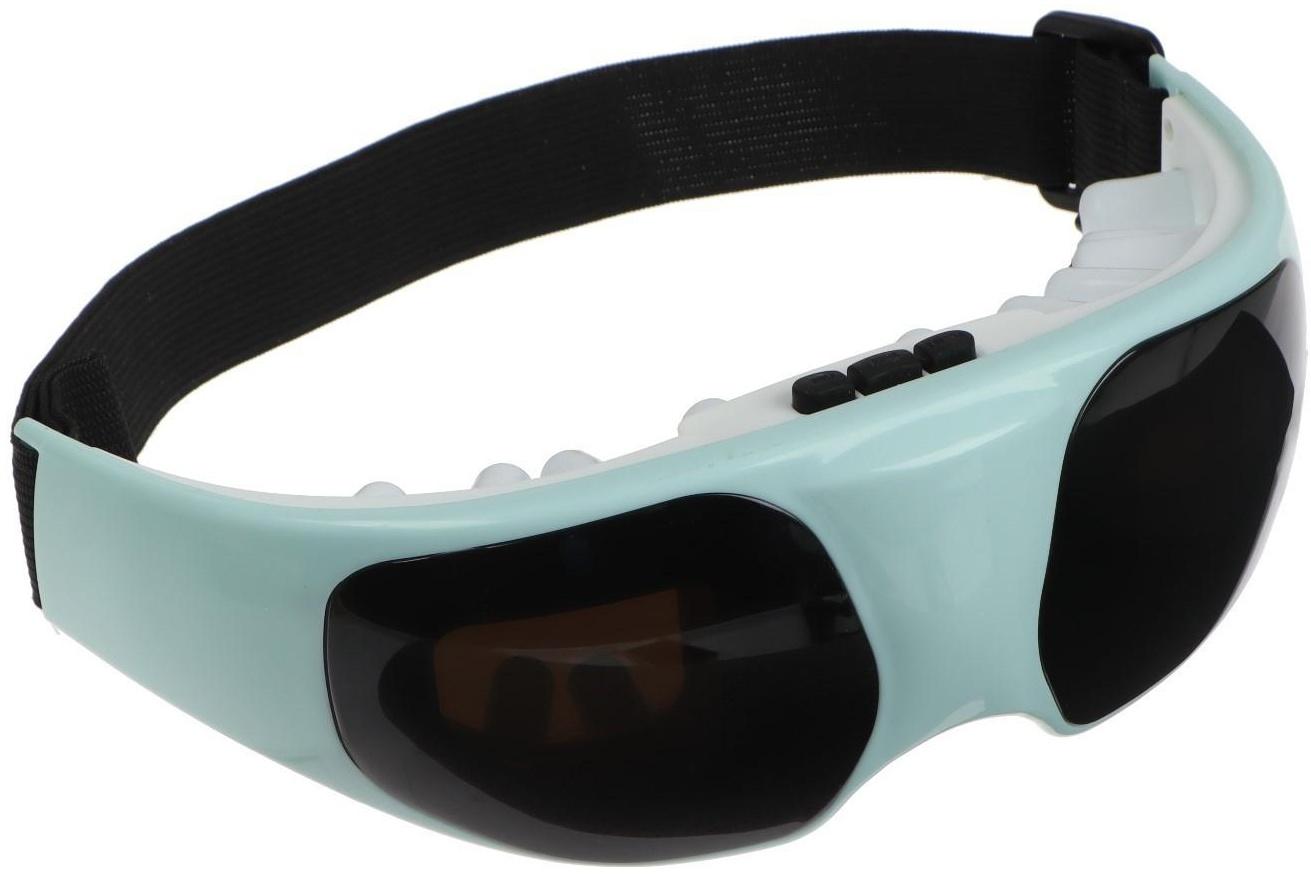 Массажёр для глаз Luazon LEM-07, 2 режима, 2хAAА (не в комплекте), зеленый