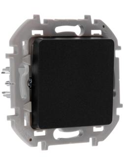 Переключатель Legrand INSPIRIA, промежуточный, винт.клеммы, 10 AX, 250 В, Антрацит