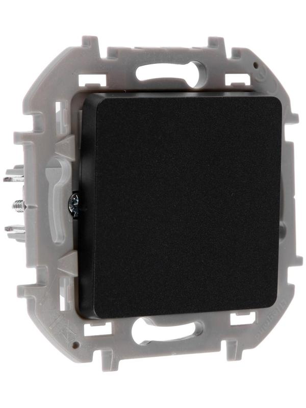 Переключатель Legrand INSPIRIA, промежуточный, винт.клеммы, 10 AX, 250 В, Антрацит