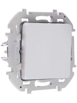 Переключатель Legrand INSPIRIA, промежуточный, винт.клеммы, 10 AX, 250 В, Алюминий