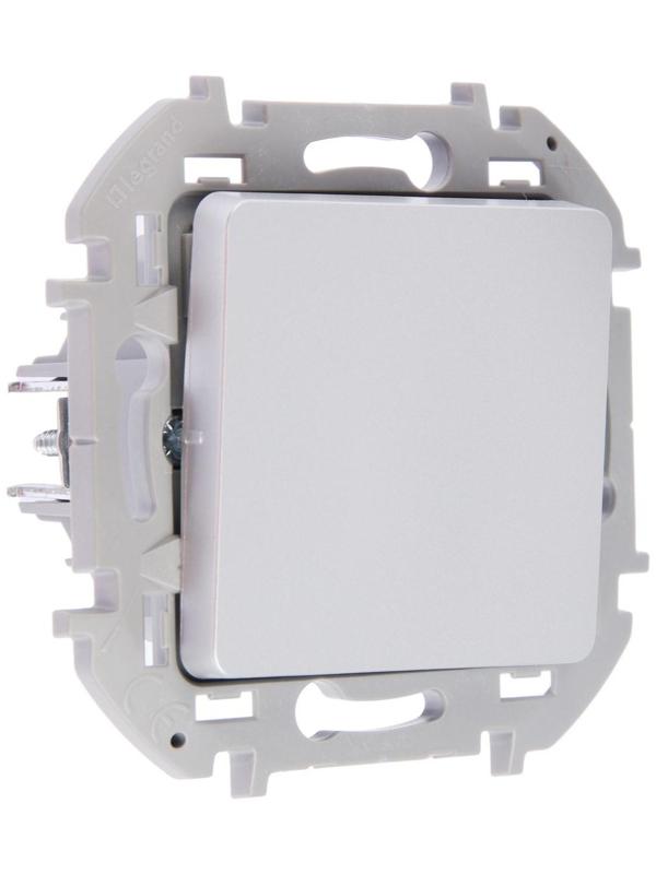 Переключатель Legrand INSPIRIA, промежуточный, винт.клеммы, 10 AX, 250 В, Алюминий