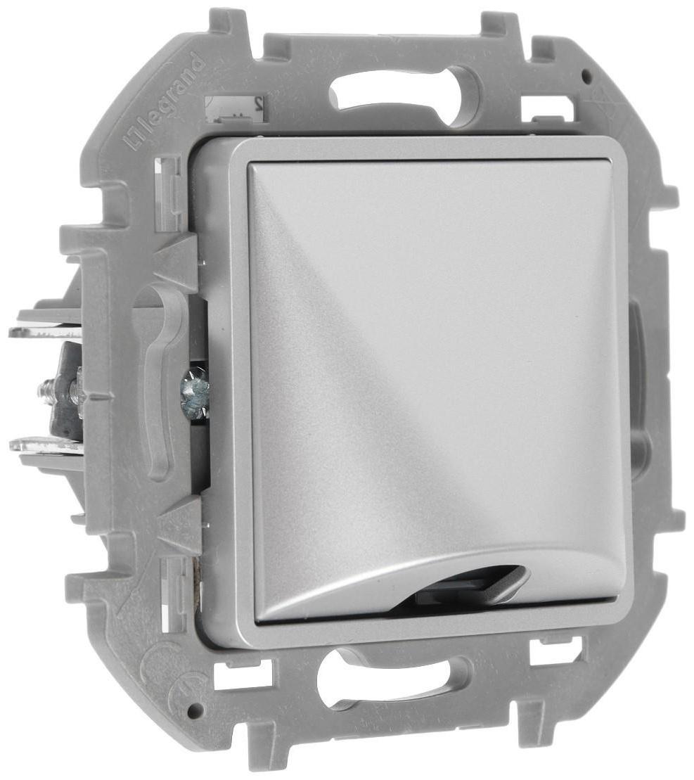 Вывод кабеля Legrand INSPIRIA, с зажимом для крепления, Алюминий