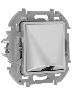 Вывод кабеля Legrand INSPIRIA, с зажимом для крепления, Алюминий