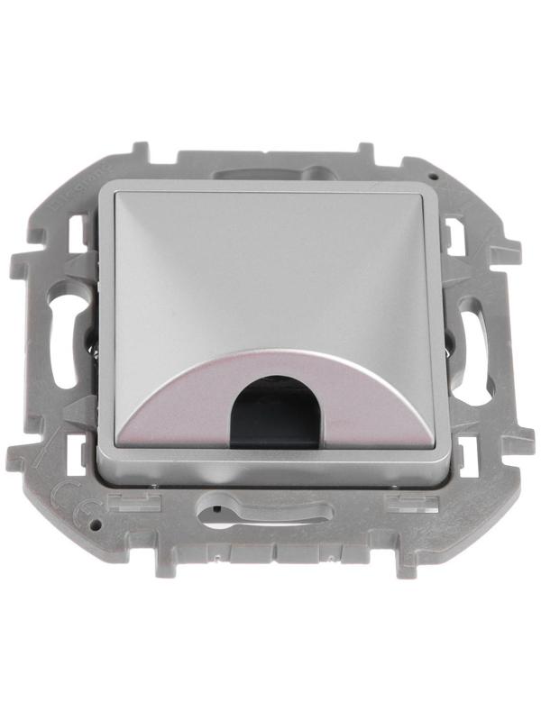 Вывод кабеля Legrand INSPIRIA, с зажимом для крепления, Алюминий