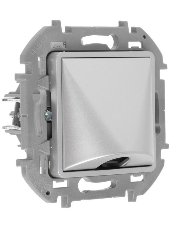 Вывод кабеля Legrand INSPIRIA, с зажимом для крепления, Алюминий