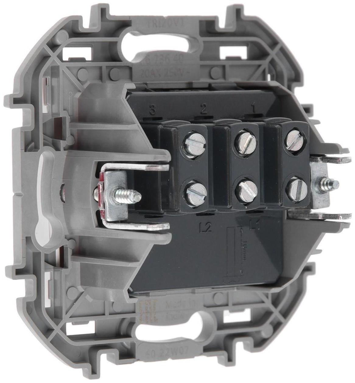 Выключатель Legrand INSPIRIA, 3-кл, 10 AX, 250 В, Белый