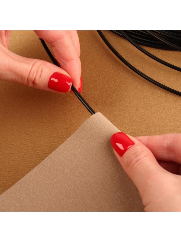 Жилка для швов, 10 м, 3 мм, цвет чёрный