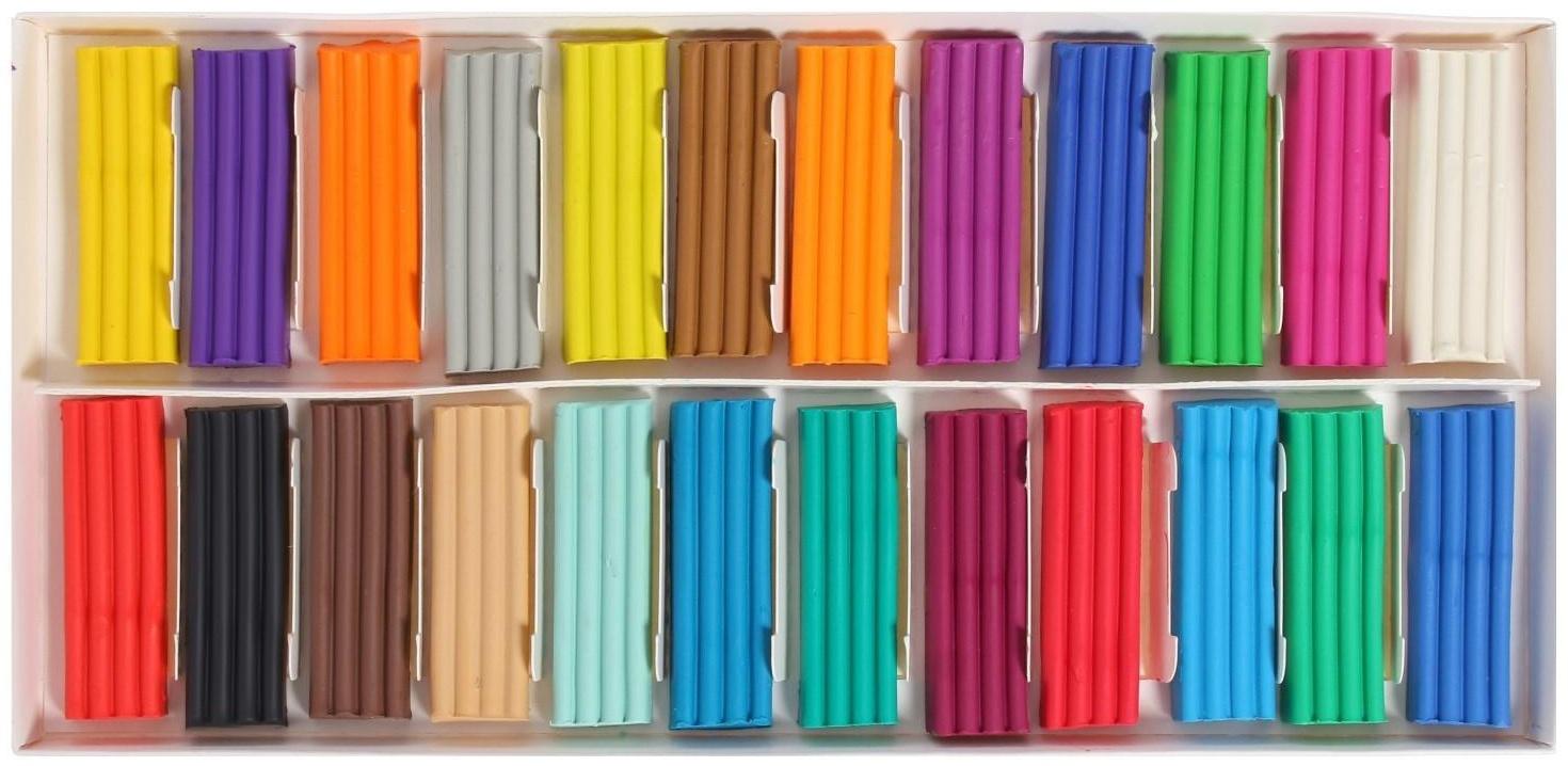 Пластилин 24цв 480 г Calligrata классический