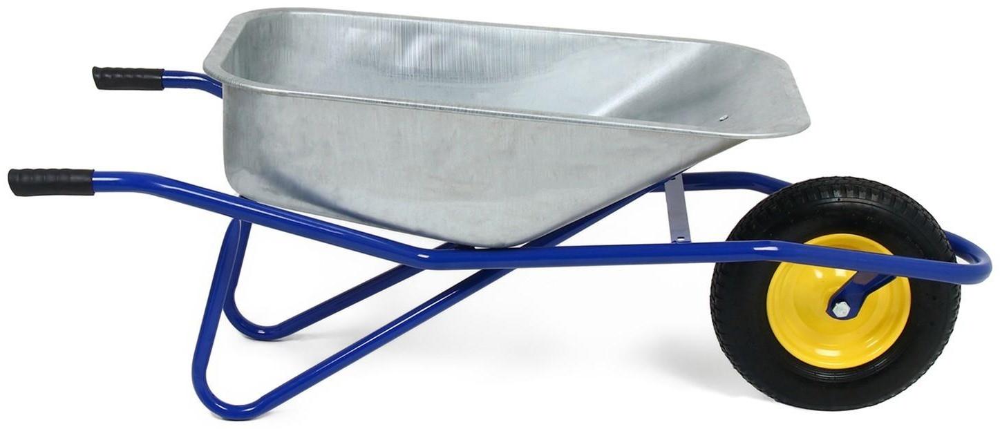 Тачка строительная, одноколёсная: груз/п 180 кг, объём 100 л