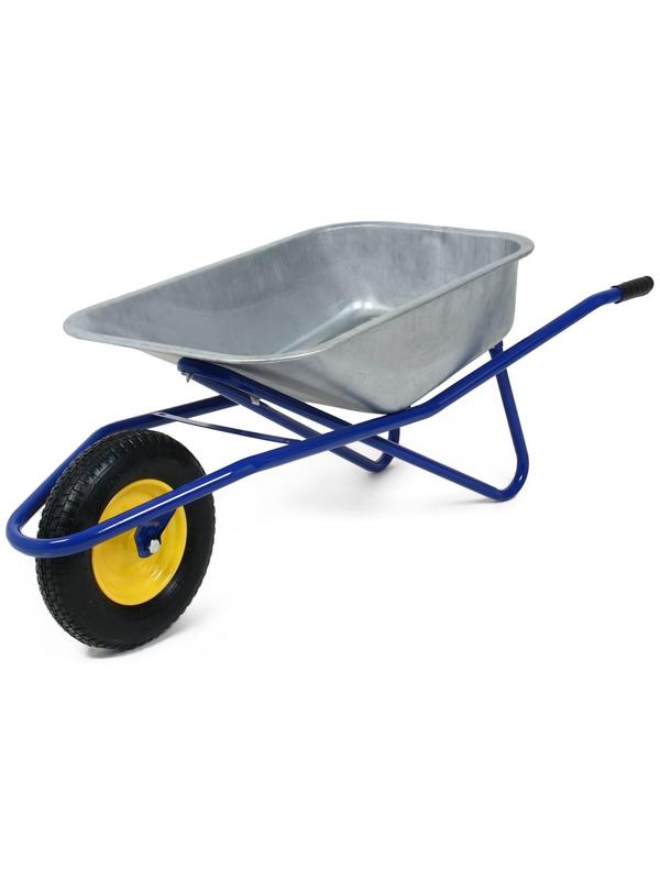 Тачка строительная, одноколёсная: груз/п 180 кг, объём 100 л