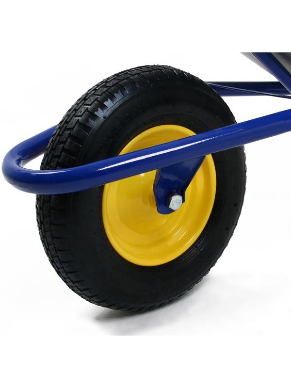 Тачка строительная, одноколёсная: груз/п 180 кг, объём 100 л