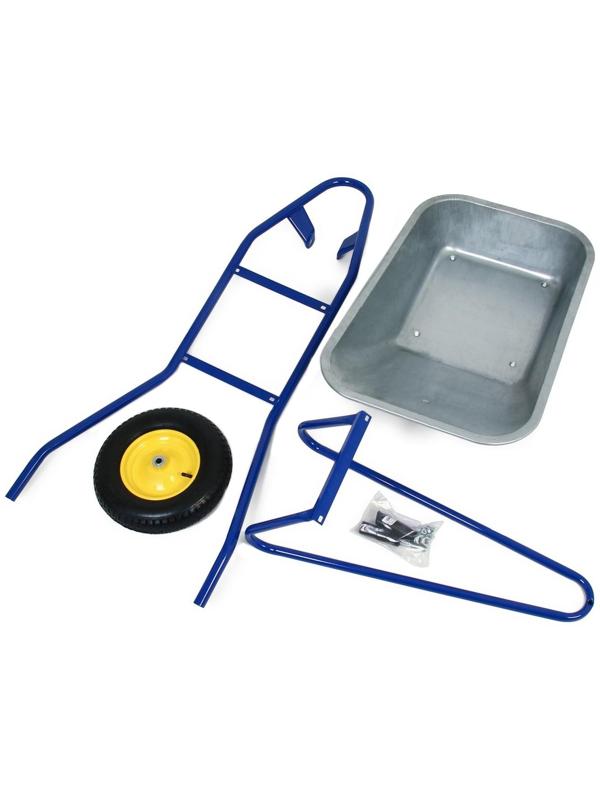 Тачка строительная, одноколёсная: груз/п 180 кг, объём 100 л