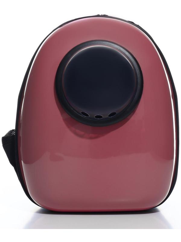 Рюкзак для переноски животных с окном для обзора, 32 х 25 х 42 см, розовый