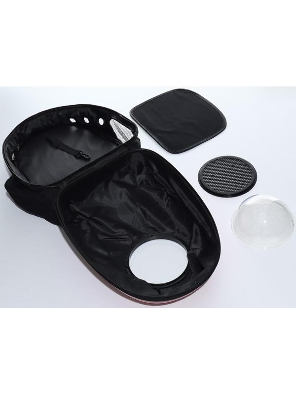 Рюкзак для переноски животных с окном для обзора, 32 х 25 х 42 см, розовый