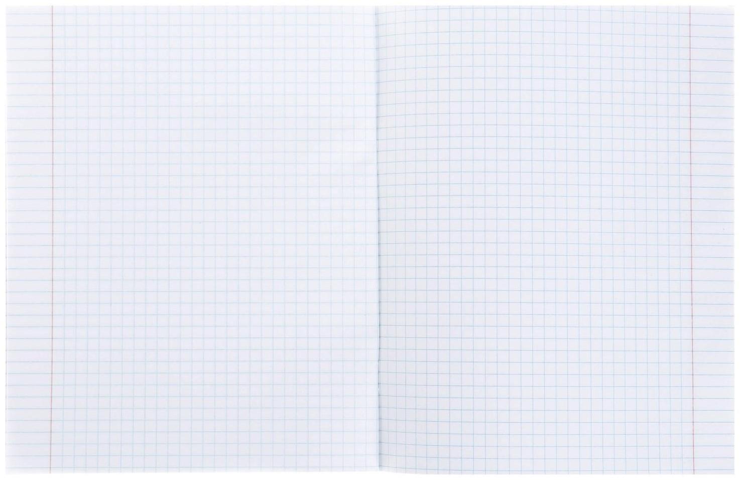 Тетрадь 48 листов в клетку на скрепе, Magic book, мелованный картон, глиттер лак, блок белый офсет 60г/м2 / Микс 1 шт.