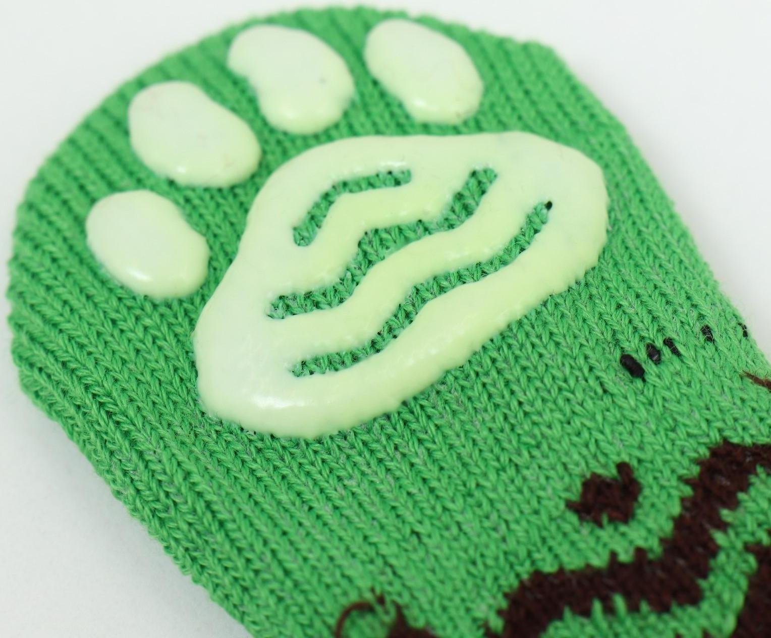 Носки нескользящие, размер L (3,5/5 * 9 см), набор 4 шт, зеленые