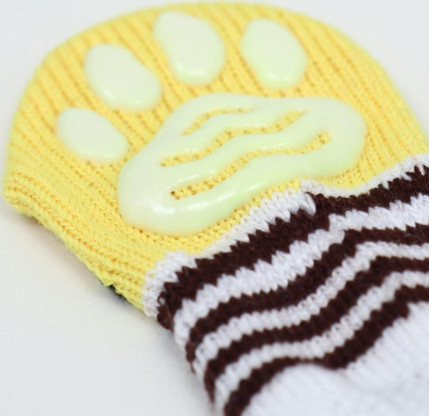 Носки нескользящие, размер S (2,5/3,5 * 6 см), набор 4 шт , цыпленок