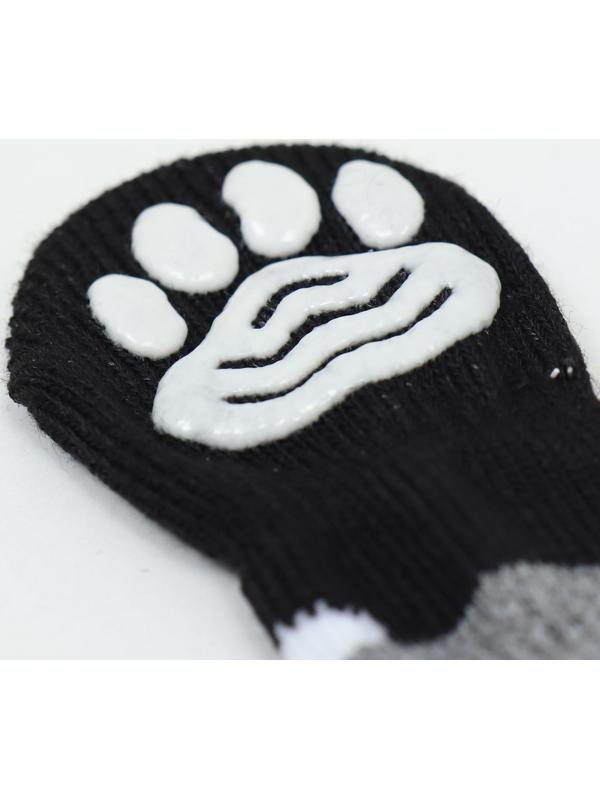 Носки нескользящие, размер S (2,5/3,5 * 6 см), набор 4 шт , джентельмен