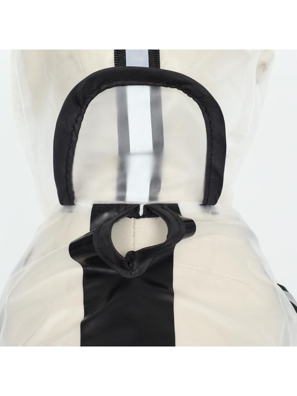 Дождевик-комбинезон для собак, размер  2ХL (ДС 42, ОГ 55, ОШ 46,5 см, вес 15-20 кг), прозрачный   93