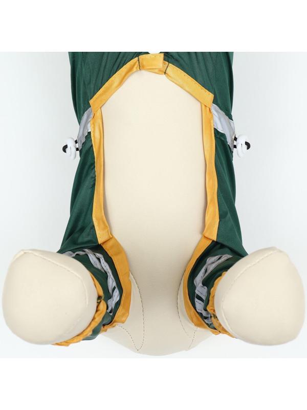 Комбинезон для собак, демисезонный, размер XS (ДС 17-19, Ог 27-29, ОШ 19-21 см), зелёный