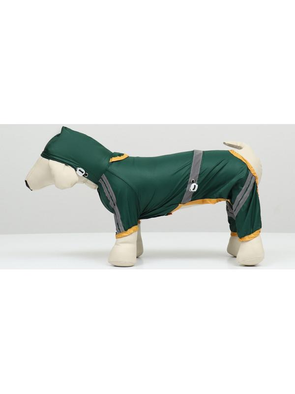 Комбинезон для собак, демисезонный, размер XS (ДС 17-19, Ог 27-29, ОШ 19-21 см), зелёный