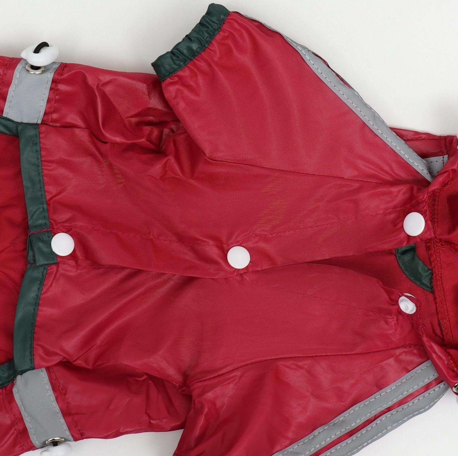 Комбинезон для собак, демисезонный, размер S (ДС 21-23, Ог 31-33, ОШ 23-25 см), красный