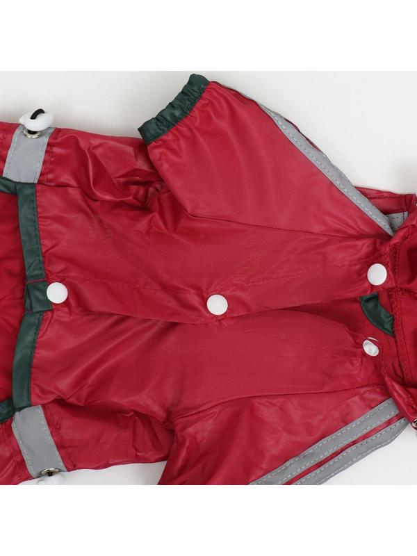 Комбинезон для собак, демисезонный, размер S (ДС 21-23, Ог 31-33, ОШ 23-25 см), красный