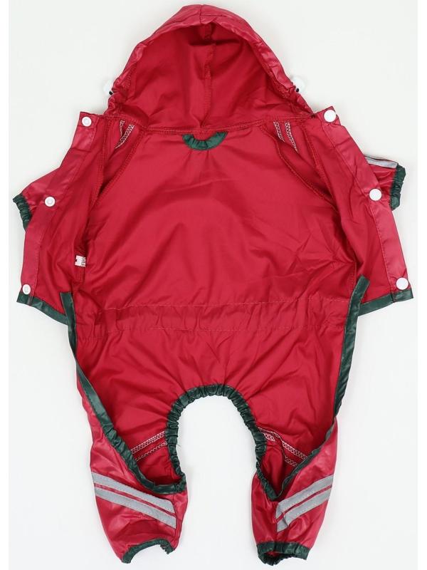 Комбинезон для собак, демисезонный, размер S (ДС 21-23, Ог 31-33, ОШ 23-25 см), красный