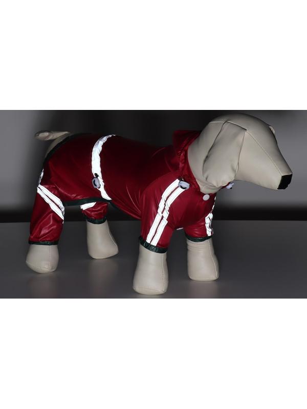 Комбинезон для собак, демисезонный, размер S (ДС 21-23, Ог 31-33, ОШ 23-25 см), красный