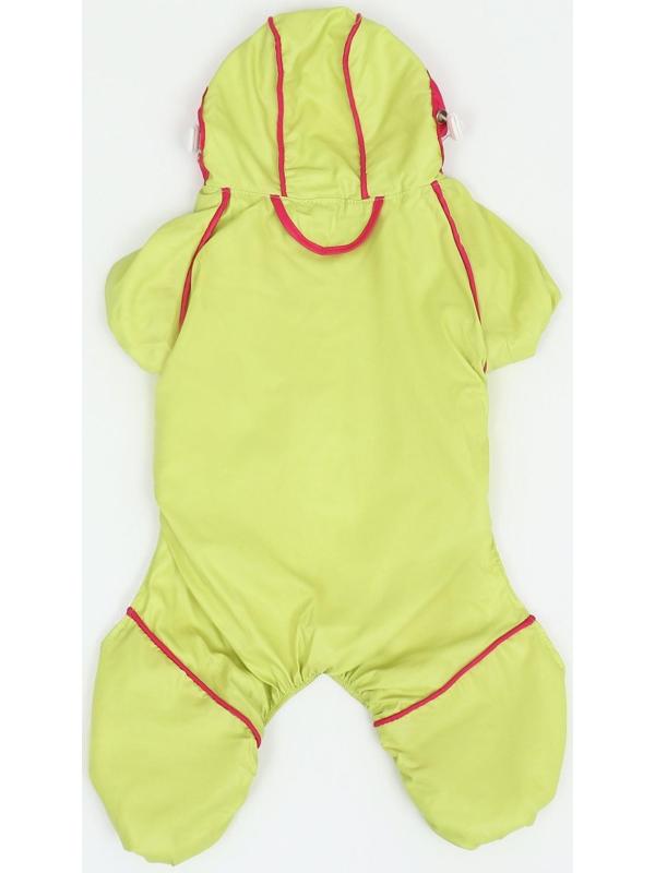 Комбинезон для собак, демисезонный с сумкой, размер S (ДС 25, Ог 33, ОШ 23 см), салатовый