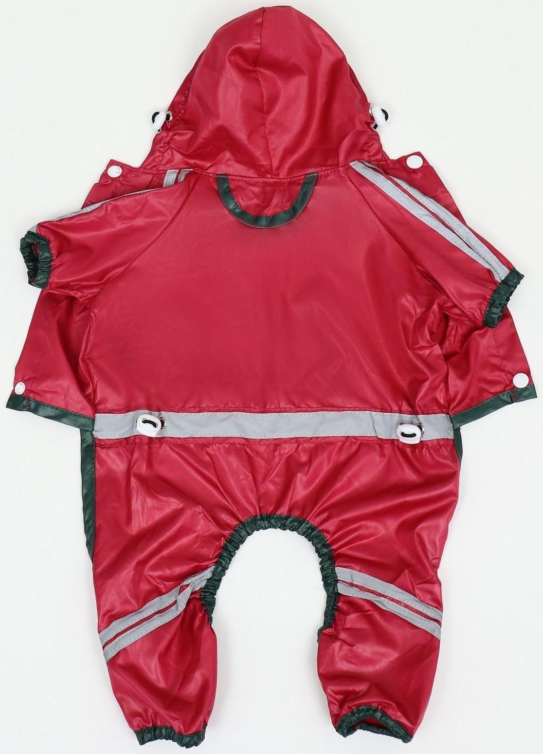 Комбинезон для собак, демисезонный, размер M (ДС 25-27, Ог 35-37, ОШ 27-29 см), красный