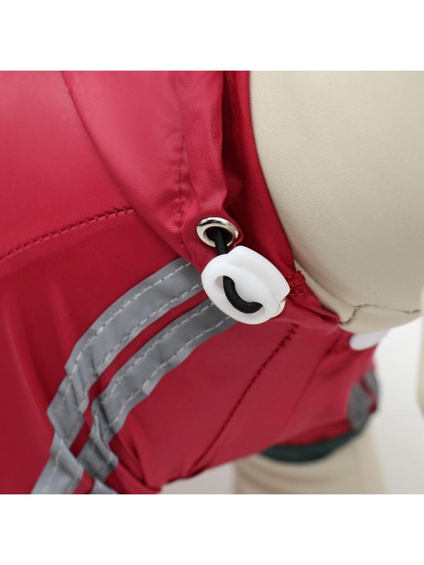 Комбинезон для собак, демисезонный, размер M (ДС 25-27, Ог 35-37, ОШ 27-29 см), красный