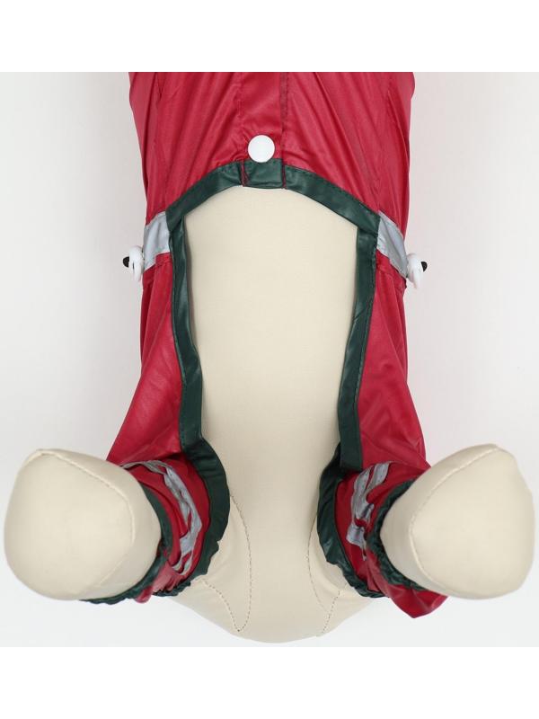 Комбинезон для собак, демисезонный, размер M (ДС 25-27, Ог 35-37, ОШ 27-29 см), красный