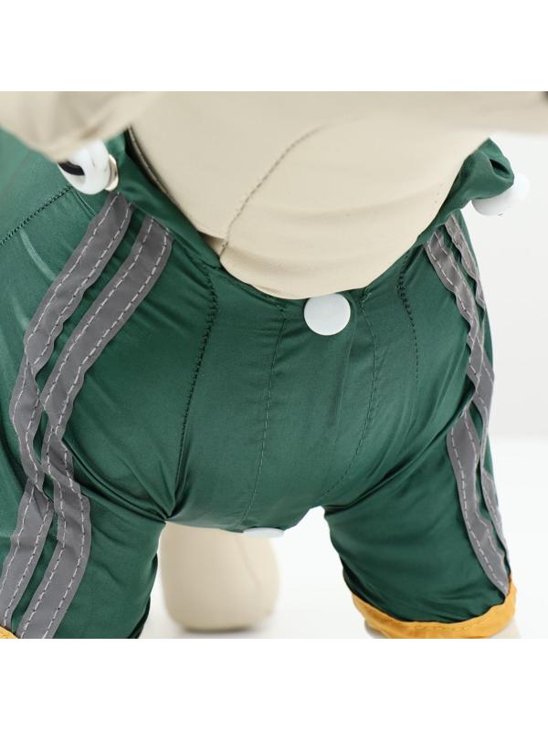 Комбинезон для собак, демисезонный, размер M (ДС 25-27, Ог 35-37, ОШ 27-29 см), зелёный