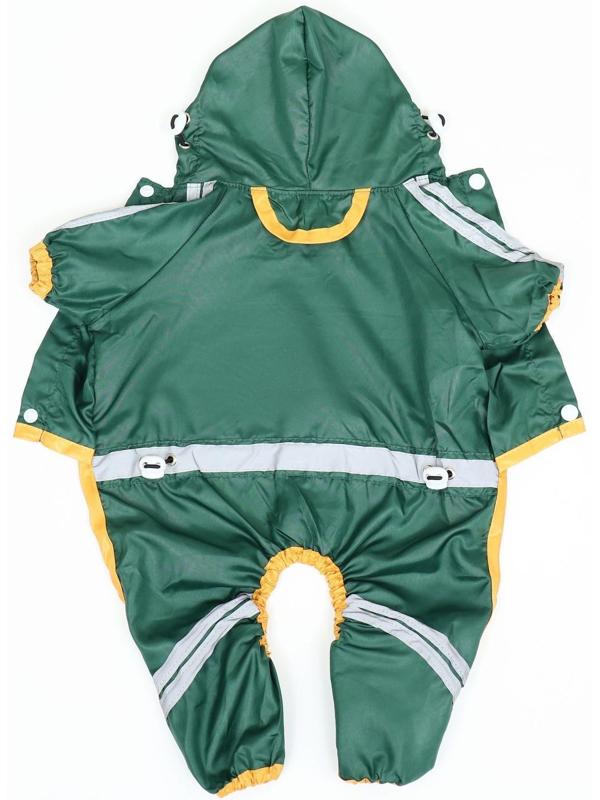 Комбинезон для собак, демисезонный, размер M (ДС 25-27, Ог 35-37, ОШ 27-29 см), зелёный